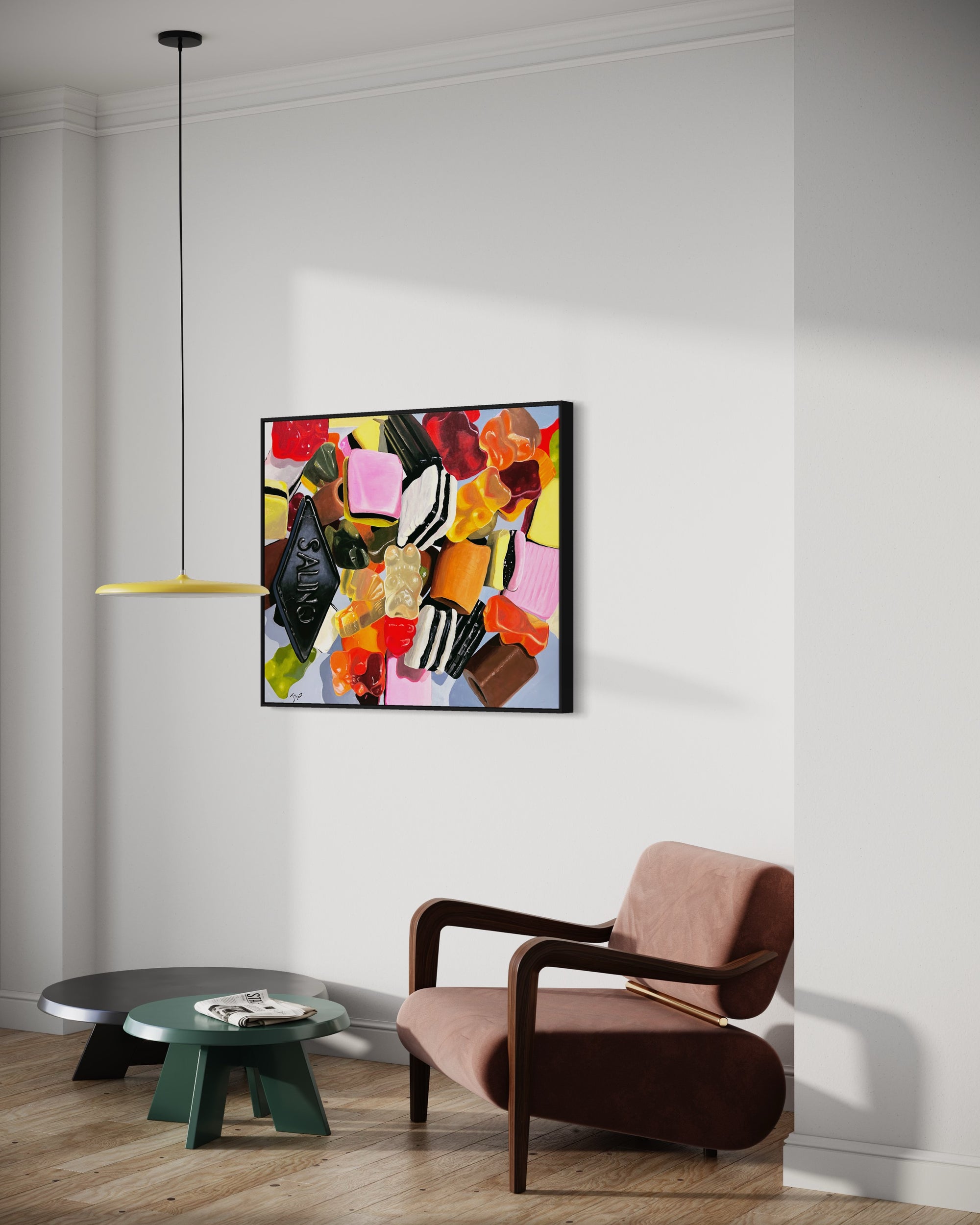 Thomas Düwers Kunstwerk "Candy"  Format: 120x100cm  Material: Acryl auf Leinwand&nbsp;  Jahr: 2023