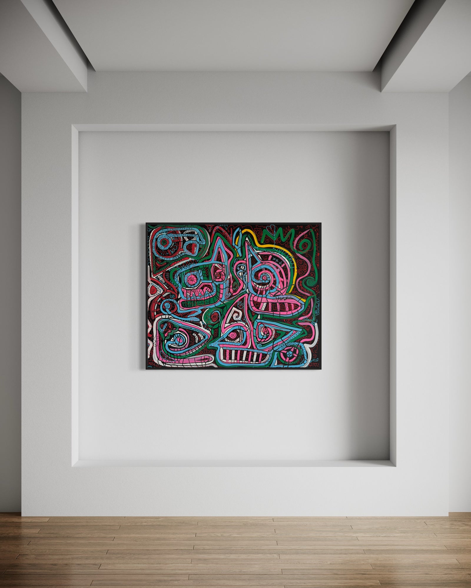 Sven Liesy’s „Wolf Pack exklusiv bei POSH VISION  Maße: 120x100 Acryl auf Leinwand&nbsp;