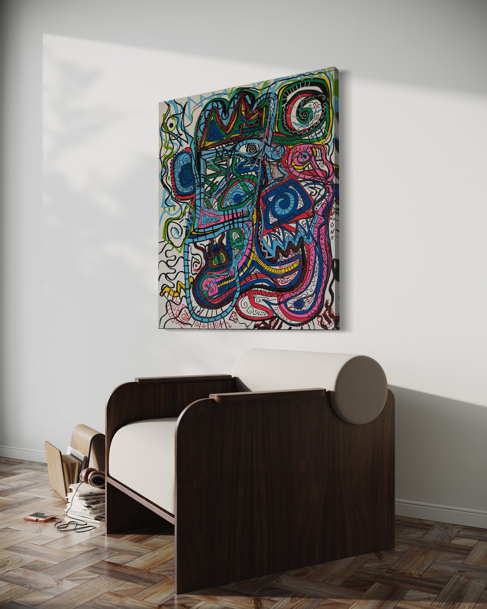 Sven Liesy mit seiner „Omage an Picasso“ exklusive bei POSH VISION  Maße: 120x100cM;&nbsp;45 mm Holzrahmen  Material: Acryl auf Leinwand