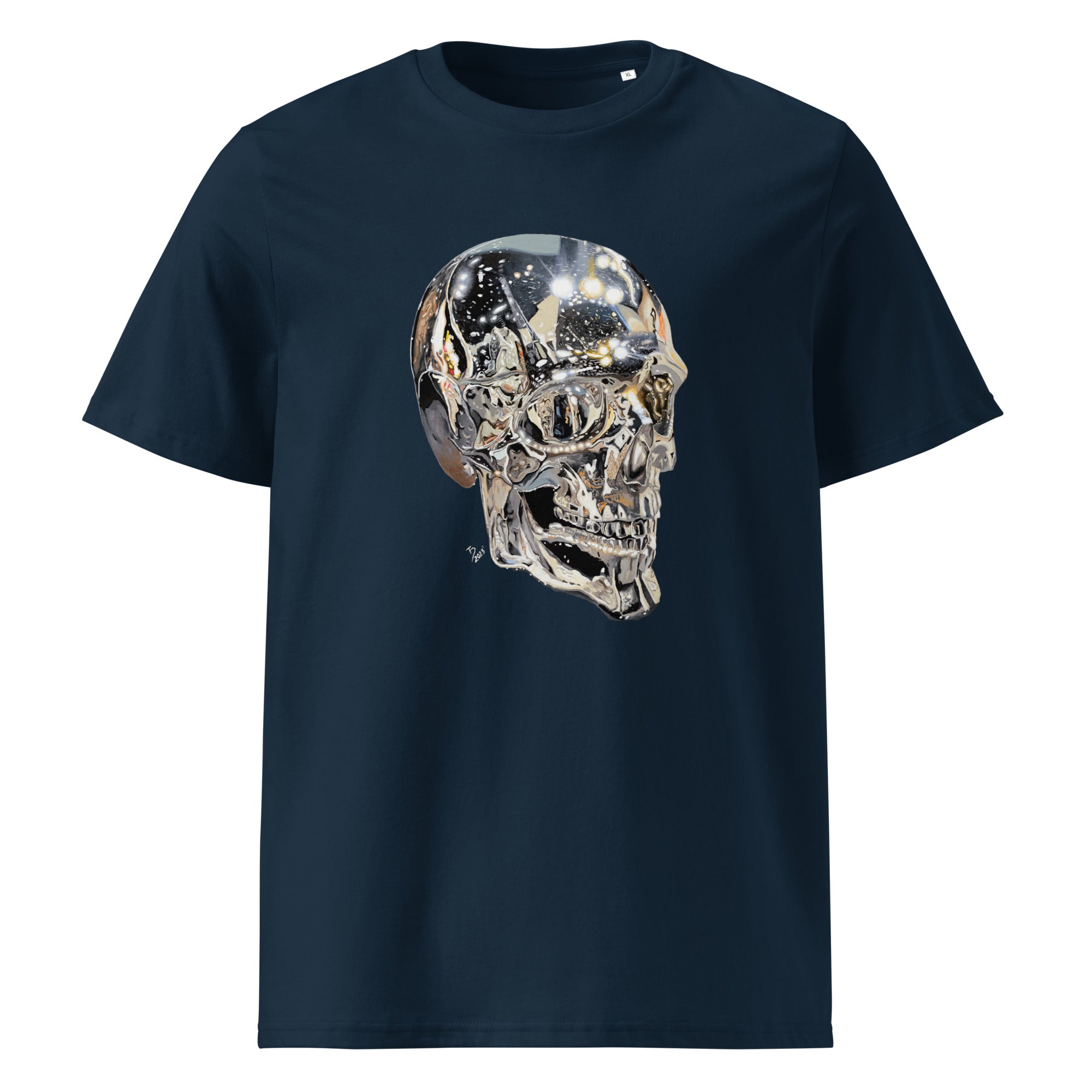 Unisex-Bio-Baumwoll-T-ShirLimited Carbon Skull T-Shirt T. Düwer